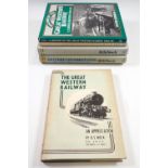 Five railway books - The Great Western Railway by O S Nock, two volumes of The History of the GWR by