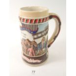 An American Miller Beer advertising tankard Kitty Hawk First Successful Flight, 18cm tall