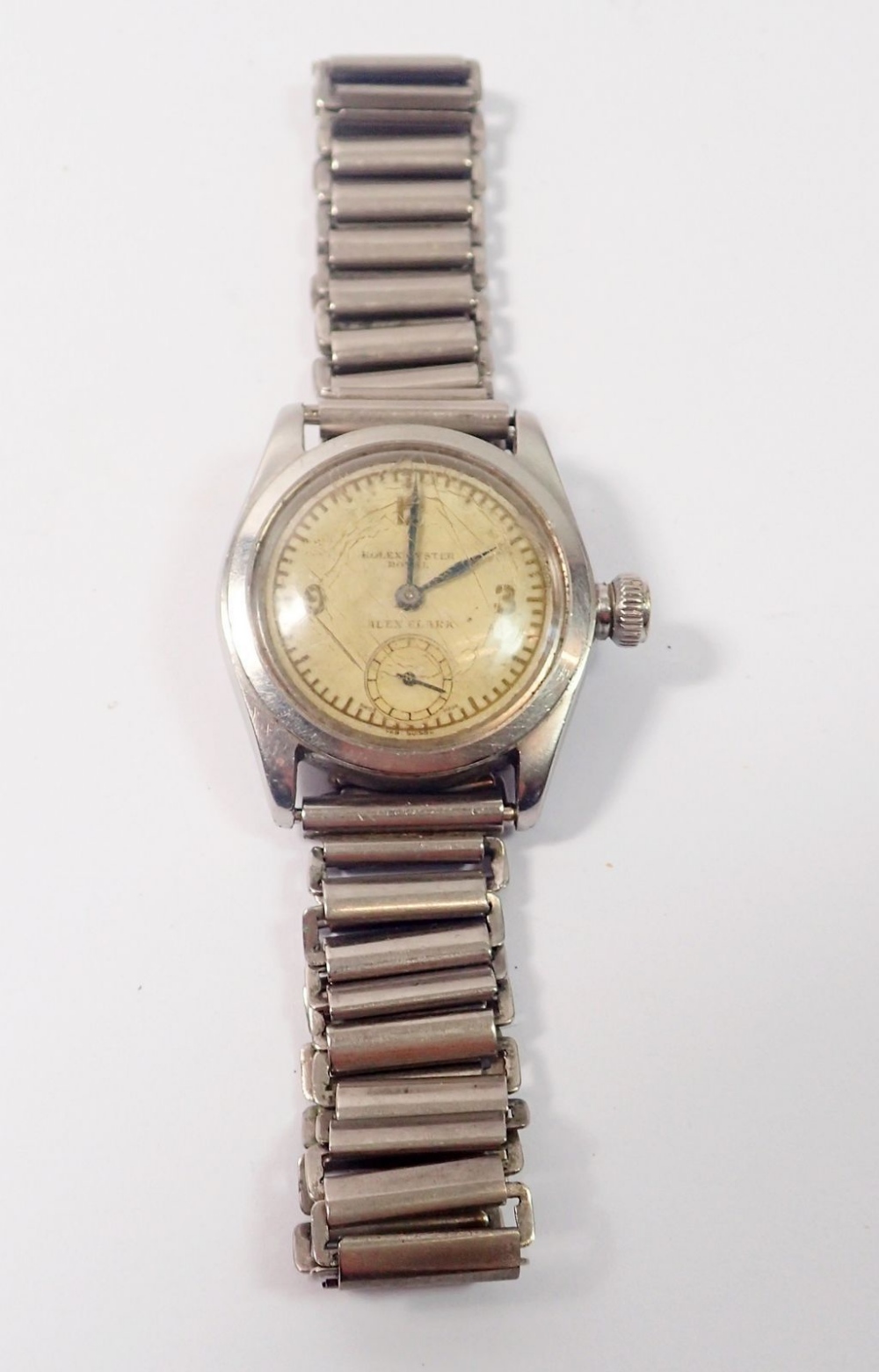 A Rolex Oyster Royal stainless steel wrist watch, No. 78545, external face 3cm across