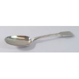 A Paul Storr silver fiddle pattern teaspoon, London 1819, 20.4g, 13.5cm long