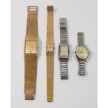 A group of four gentleman's watches including Accurist, Roamer etc.