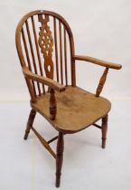 A late 19th/early 20th century stick back Windsor chair