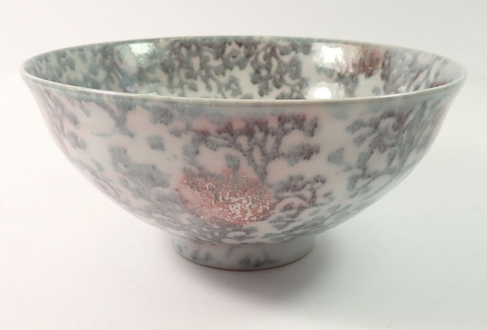 A studio pottery bowl, 25cm diameter