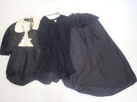A vintage Saint Laurent Rive Gouache black dress and a Zonk black off the shoulder dress plus a