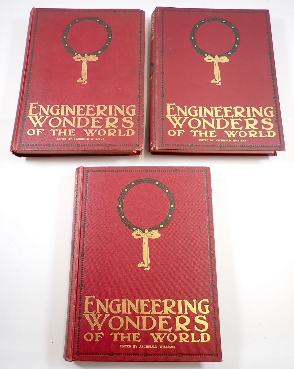 Engineering Wonders of the World by Archibald Williams, three volumes