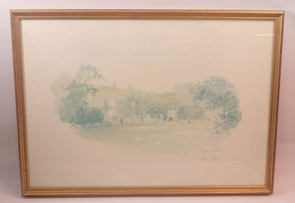 Hugh Casson - limited edition print of Glynebourne Opera House, 41 x 59cm