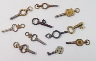 A group of watch keys