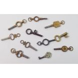 A group of watch keys