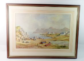 Jack Green - watercolour 'Plockton, Loch Carron' signed, 34 x 53cm