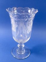 A 19th century cut glass celery jar