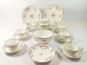 A Minton floral part tea and dessert service with floral spray decoration, No 4051 comprising six