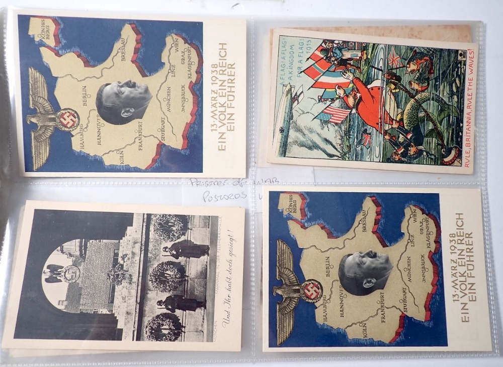 A group of WWI postcards including five silks and some POW cards WWI (26) - Image 5 of 7