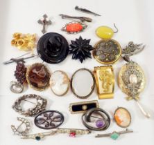 A selection of brooches