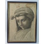 An Italian steel engraving by Paolo Fidanza, after Raphael, 38 x 27cm