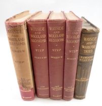 Wayside and Woodland Blossoms series 1-4 and Wayside and Woodland Trees by Edward Step