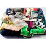 A collection of twenty three silk and other scarfs including examples by Liberty, Frankie Welch,