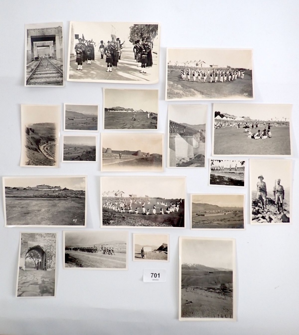 A collection of over 150 black and white photographs dating from the 1920s relating to a military - Image 2 of 2