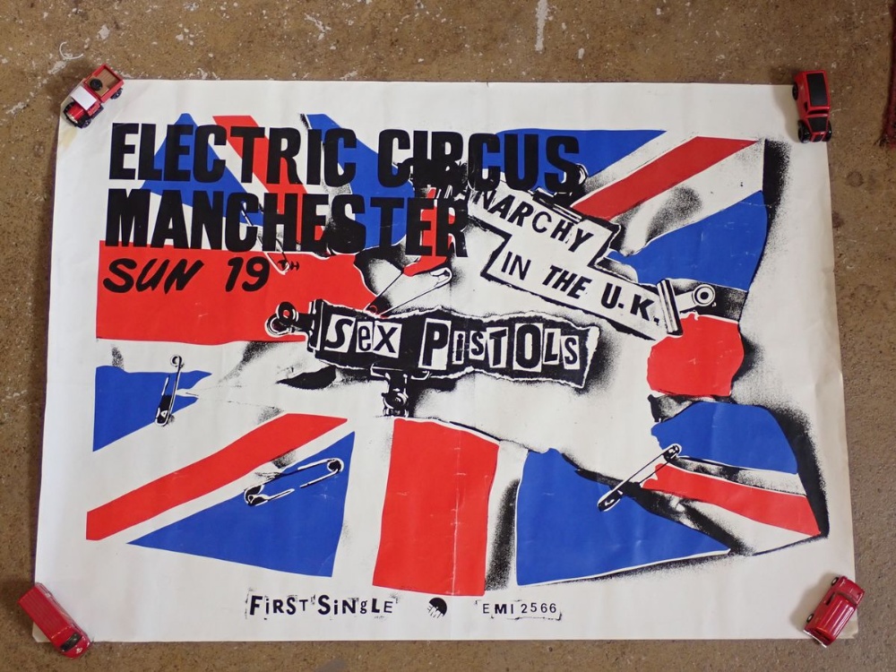 A collection of punk posters including Sex Pistols, largest 100 x 68.5cm - mixed condition - Image 2 of 8