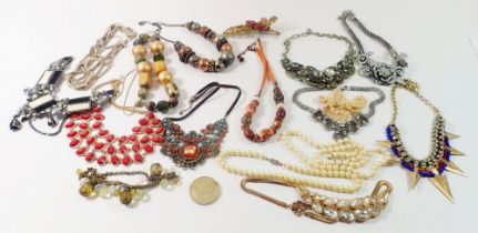 A box of costume jewellery