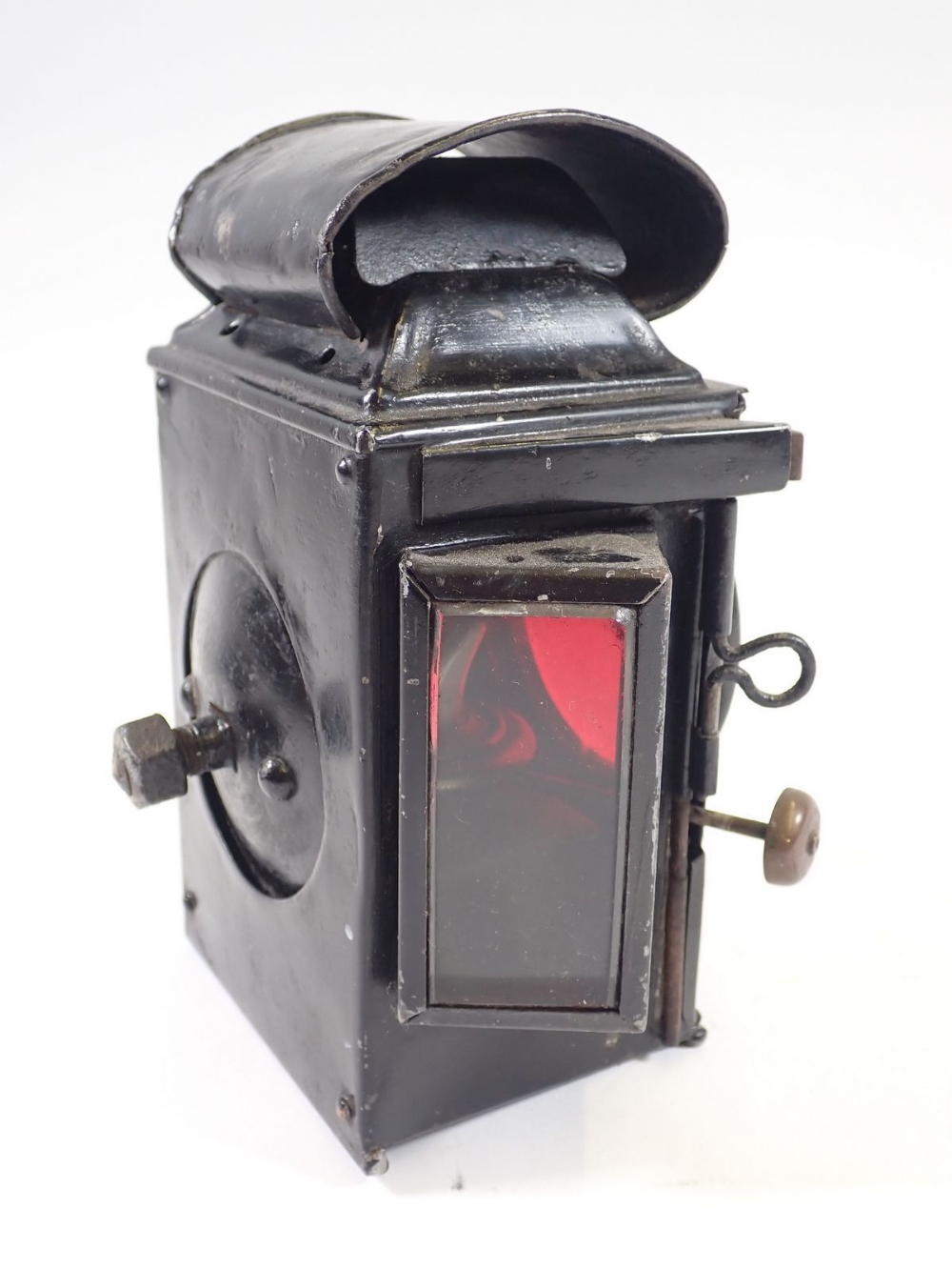 A 19th century railway lantern by J & R Oldfield, Birmingham - Image 2 of 2