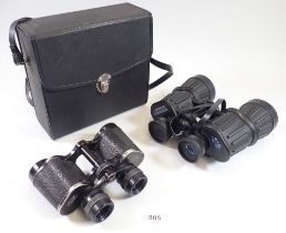 Two pair of binoculars including Carl Zeiss Jean, 8 x 30 and a cased Commodore pair 10 x 50