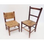 Two vintage children's chairs