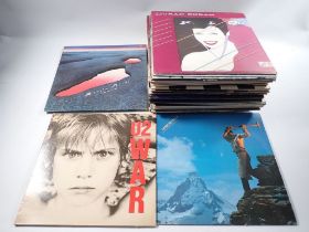 A group of vinyl records mainly 1980s pop - Depeche Mode, Duran Duran, UB40 etc.