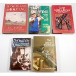 Five titles including volume 1 of The British Shotgun