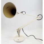 A Herbert Terry model 90 white angle poise lamp