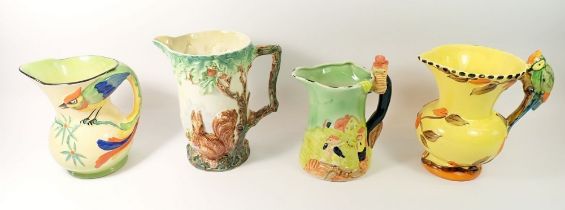 Two Wade Art Deco jugs and two others