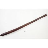 An Aboriginal stone carved hardwood club, 67cm long