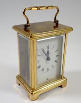 A Bayard eight day French brass carriage clock, 11.5cm tall