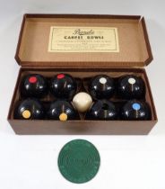 A set of vintage Banda carpet bowls, boxed