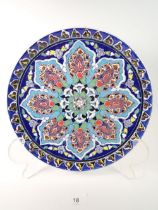 A Bene Collection pottery plate, 26cm diameter