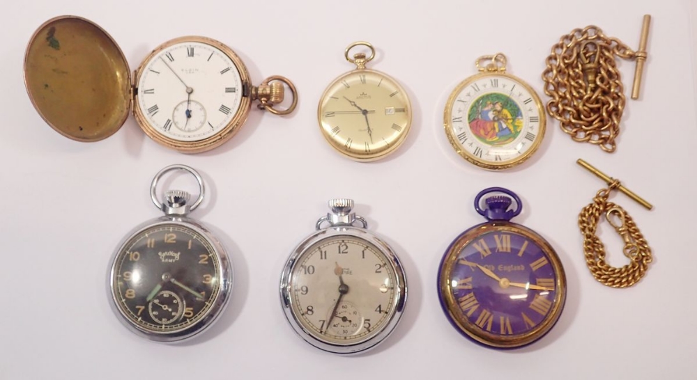 A selection of pocket watches, Services Army, Smiths etc.