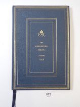Commemorative volume of the Coronation of Queen Elizabeth II, 2 June 1953 detailing the form and