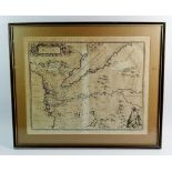 Offert Dapper - 17th century map of Egypt and the Gulf, 31 x 38cm