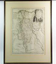 Rigobert Bonne - 18th century map of Egypt Ancient and Modern, 45 x 32cm