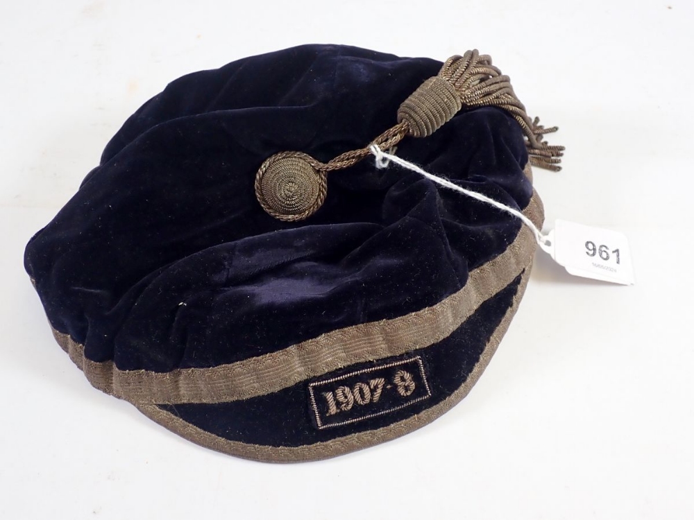 An Edwardian school cap by Christy's London 1907-8