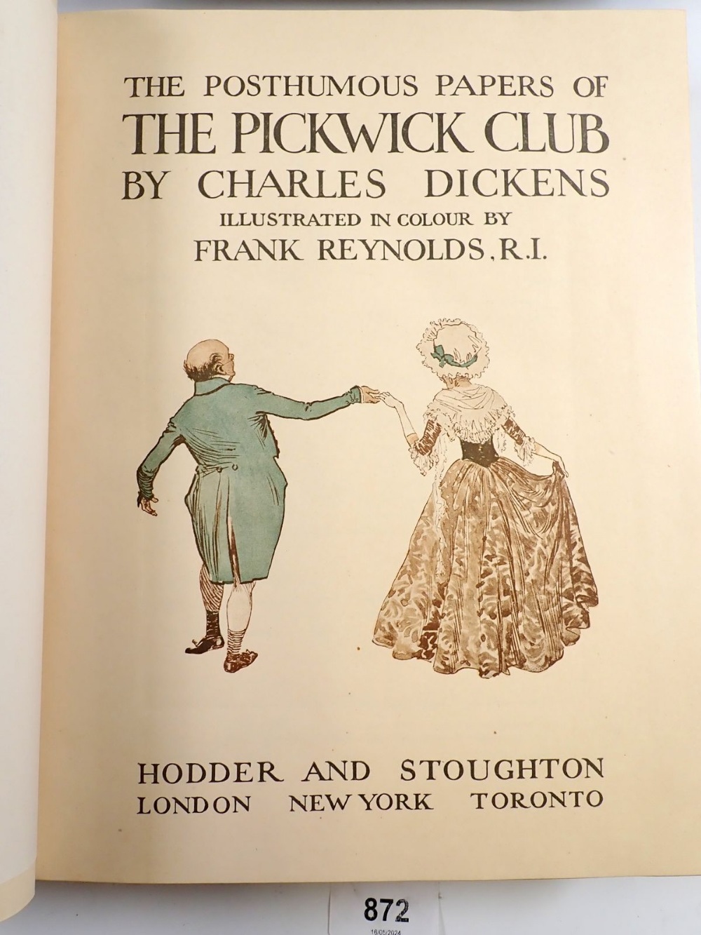 The Posthumous Papers of The Pickwick Club by Charles Dickens illustrated by Frank Reynolds, boxed - Image 2 of 2