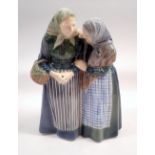 A Copenhagen large group of two old ladies, No 1314, 30cm tall