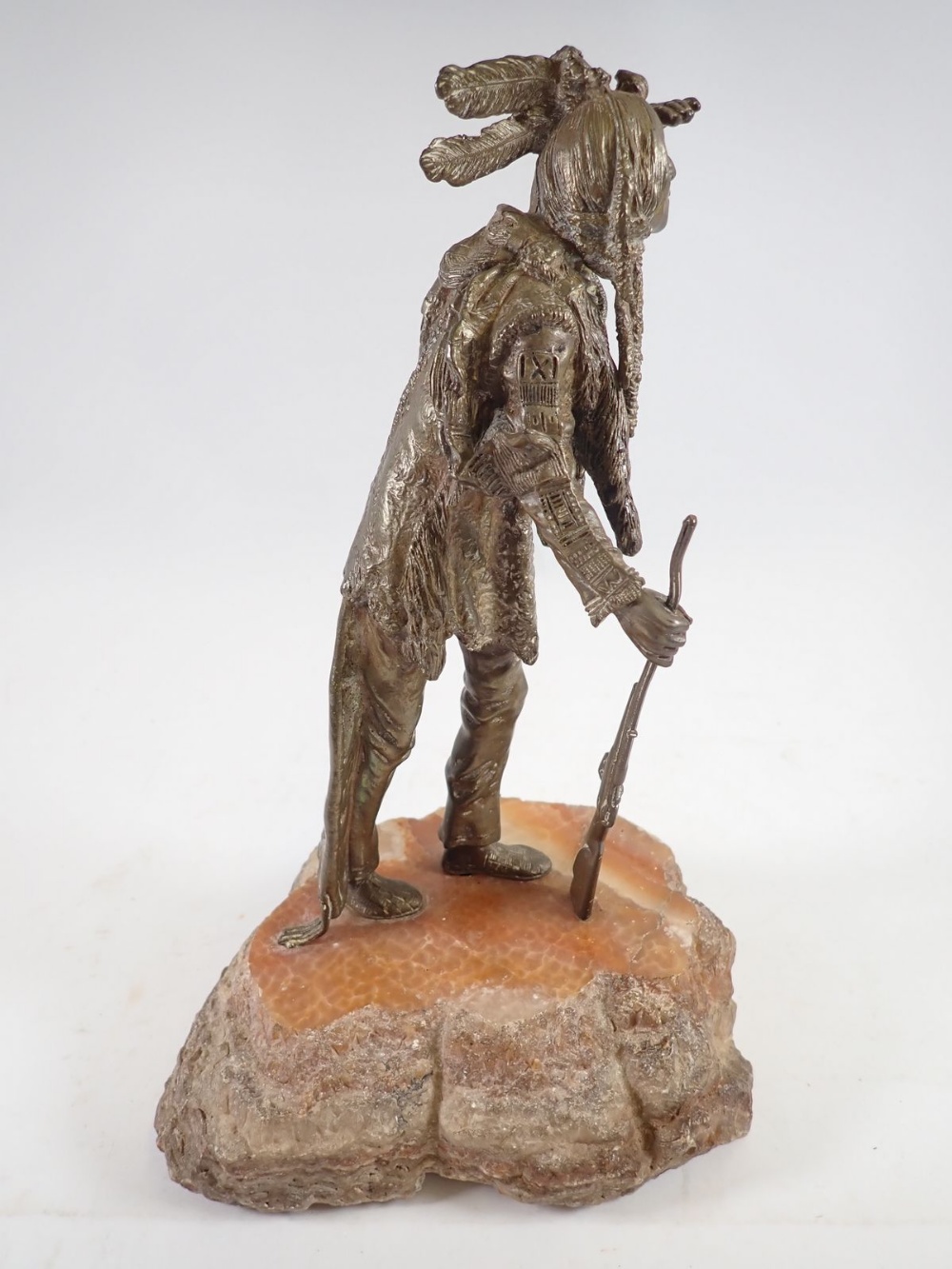 Carl Kauba - Austro Hungarian bronze of Native American Indian, 26cm tall - Image 6 of 6