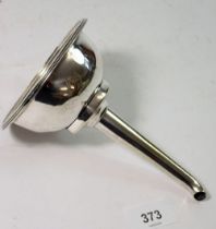 A Georgian silver plated wine funnel