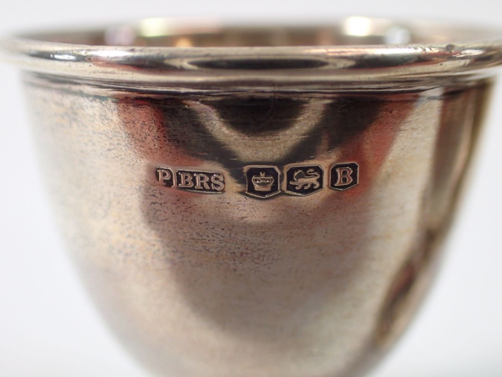 A set of four silver eggcups, Sheffield 1944, 168g - Image 2 of 2