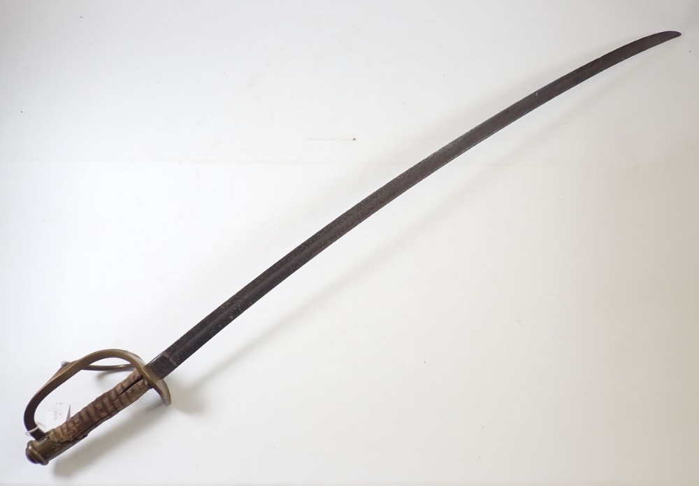 An American US cavalry sword with brass hilt - Bild 2 aus 4