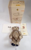 A Steiff Buckingham Teddy Bear - limited edition for the 60th wedding anniversary, with growl