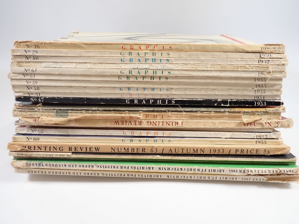 Ten Graphis magazines circa 1950's and various other graphic and typography magazines - Image 2 of 2