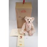 A Steiff Queen Mother 'Rose' limited edition teddy bear with certificate and box