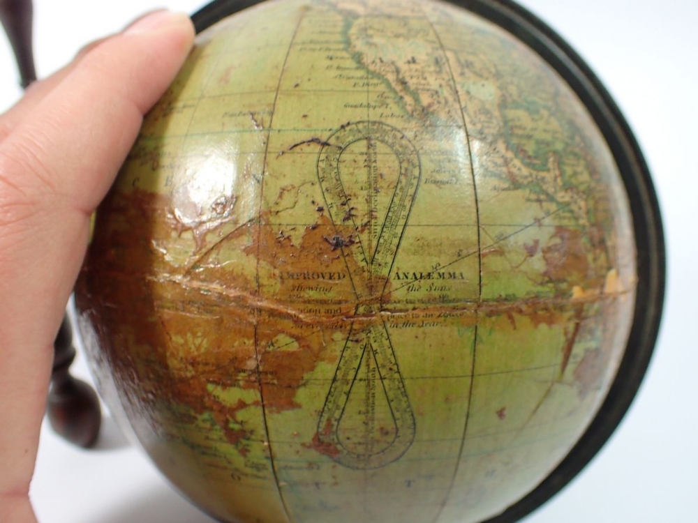 A Newtons new and improved terrestrial 5" globe containing the latest discoveries 1838 with outer - Bild 9 aus 10