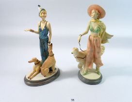 Two Royal Doulton resin figure - Victoria 4016 and Naomi 3996, 30cm tall